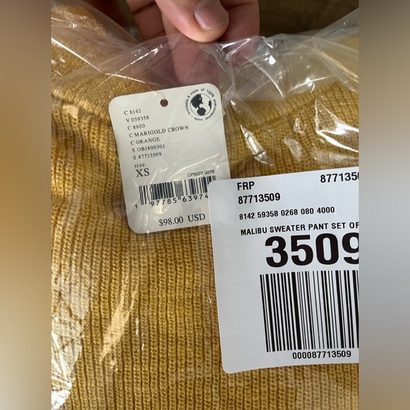 Free People Yellow knit set - Picture 8 of 8